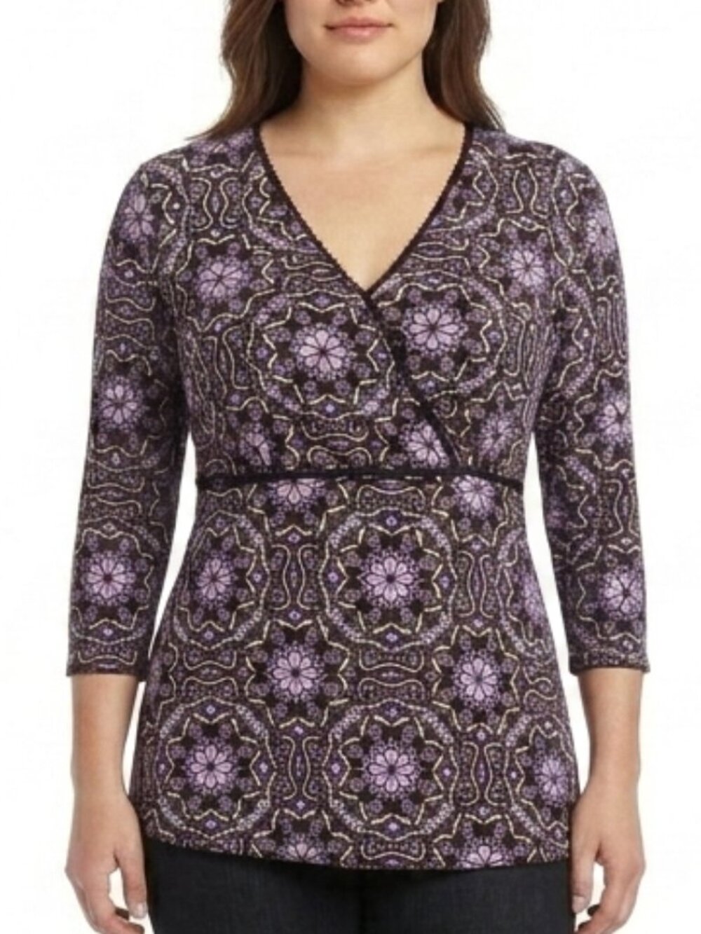 Style & Co. Lightweight Asymmetric Top- Sz. Med